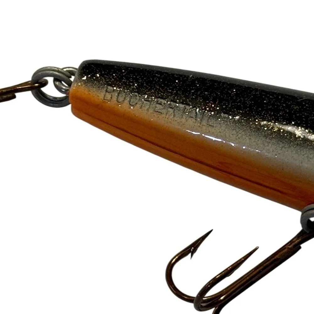 Joe Bucher Outdoors Depth Raider Crankbait Fishing Lure Black Orange Silver 6in